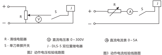 DLS-5/1雙位置繼電器檢驗與調(diào)試線路圖 DLS-5/1雙位置繼電器檢驗與調(diào)試線路圖