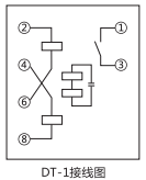 DD-1/60接地繼電器外引接線圖 DD-1/60接地繼電器外引接線圖