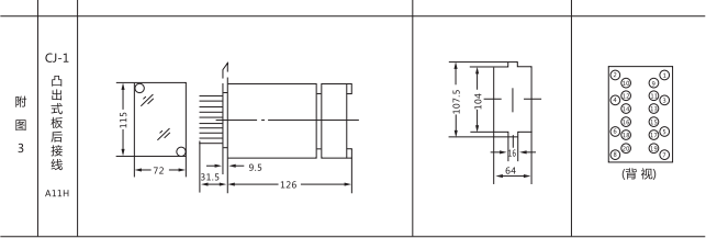 DD-1/60接地繼電器外形及開(kāi)孔尺寸2 DD-1/60接地繼電器外形及開(kāi)孔尺寸2